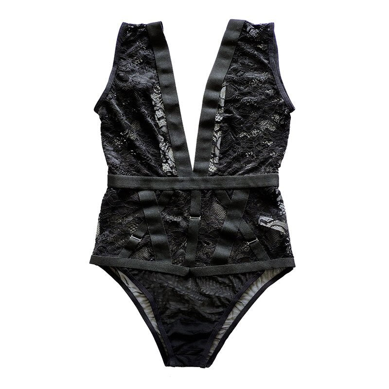 Body Dentelle Noir Ouvert