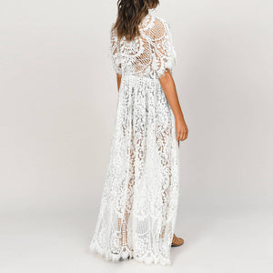 Robe Boho Blanche Dentelle | Infinie Dentelle