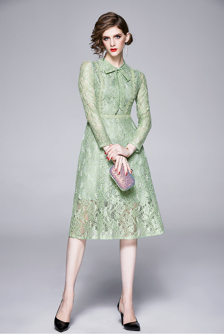 Robe Dentelle Vert d'Eau | Infinie Dentelle