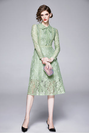 Robe Dentelle Vert d'Eau | Infinie Dentelle