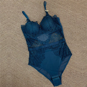 Body Noir Bretelle Dentelle