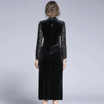 Robe Dentelle et Velours | Infinie Dentelle