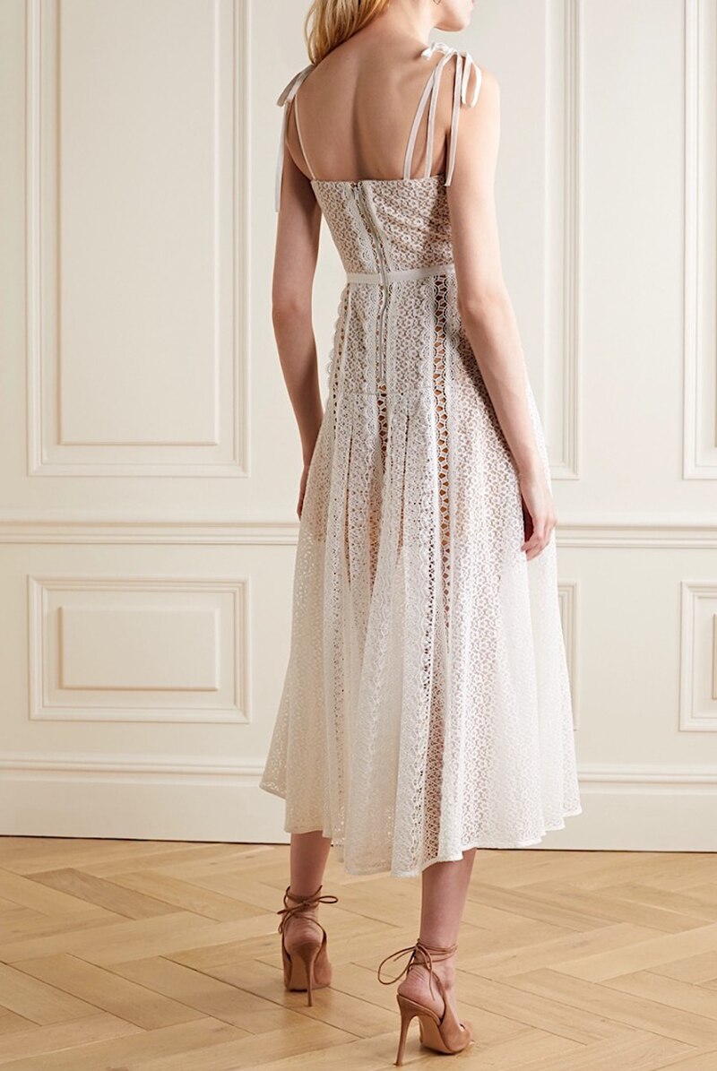 Robe Dentelle Coupe Droite | Infinie Dentelle