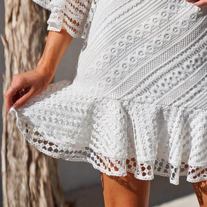 Robe Dentelle Blanche Fille | Infinie Dentelle