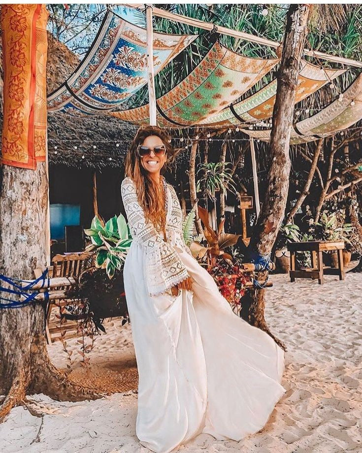 Robe Bohème Dentelle Blanche | Infinie Dentelle
