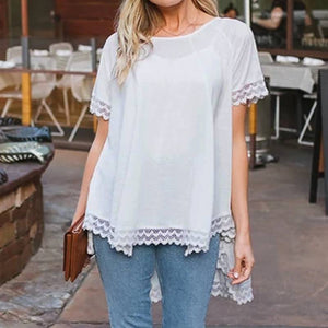 Top Long Dentelle en Bas