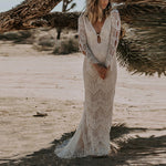 Robe Blanche Dentelle Cérémonie | Infinie Dentelle