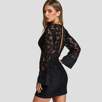Robe Dentelle Manche Évasée | Infinie Dentelle
