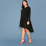 Robe Asymétrique Dentelle Grande Taille | Infinie Dentelle