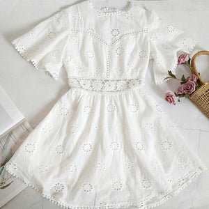 Robe Blanche Dentelle Femme | Infinie Dentelle