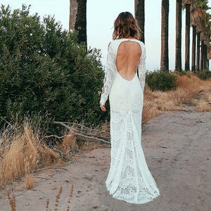 Robe Blanche Dentelle Cérémonie | Infinie Dentelle