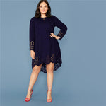 Robe Asymétrique Dentelle Grande Taille | Infinie Dentelle