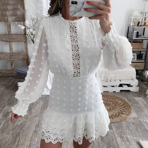 Robe Dentelle Blanche Ancienne | Infinie Dentelle