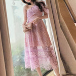 Robe Dentelle Rose | Infinie Dentelle