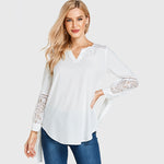 Haut Ample Dentelle Blanc