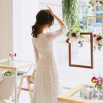 Robe Blanche Dentelle Habillée | Infinie Dentelle