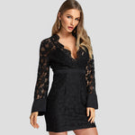 Robe Dentelle Manche Évasée | Infinie Dentelle