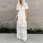 Robe Blanche Dentelle Bohème | Infinie Dentelle