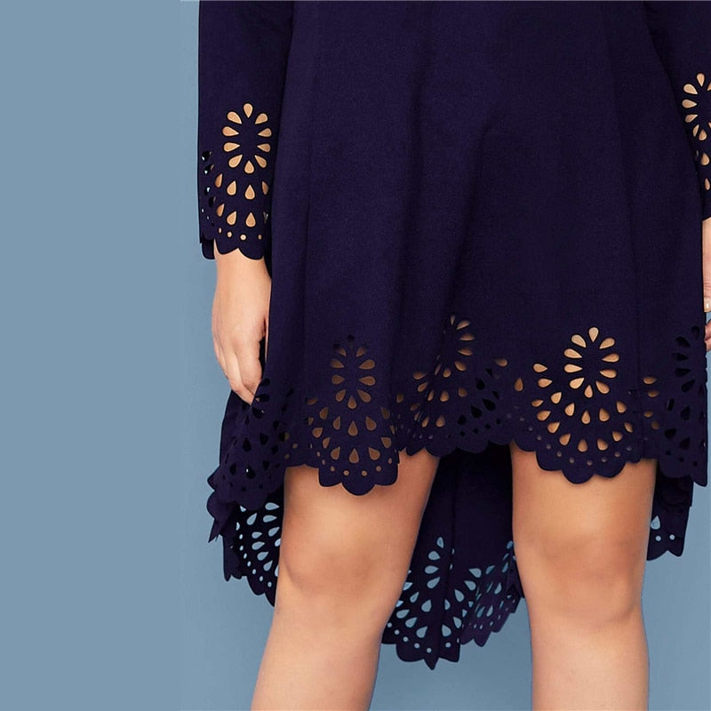 Robe Asymétrique Dentelle Grande Taille | Infinie Dentelle