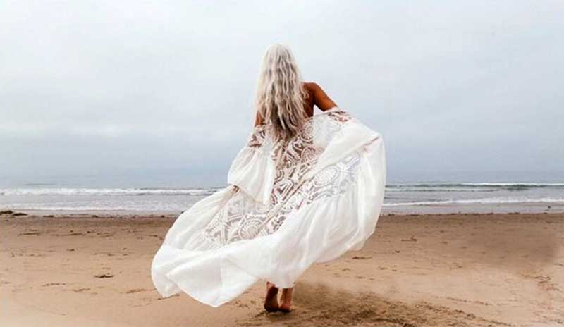 Robe Bohème Dentelle Longue | Infinie Dentelle