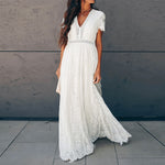 Robe Dentelle Blanche Longue | Infinie Dentelle