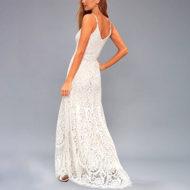 Robe Dentelle Blanche de Plage | Infinie Dentelle