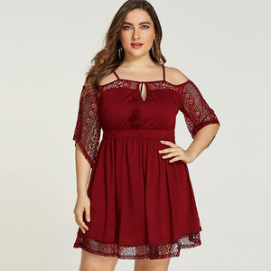 Robe Dentelle Rouge Grande Taille | Infinie Dentelle