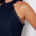 Robe Dentelle Bleu Nuit | Infinie Dentelle