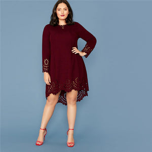 Robe Asymétrique Dentelle Grande Taille | Infinie Dentelle
