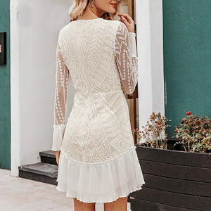 Robe Dentelle Géométrique | Infinie Dentelle