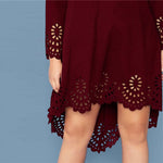 Robe Asymétrique Dentelle Grande Taille | Infinie Dentelle
