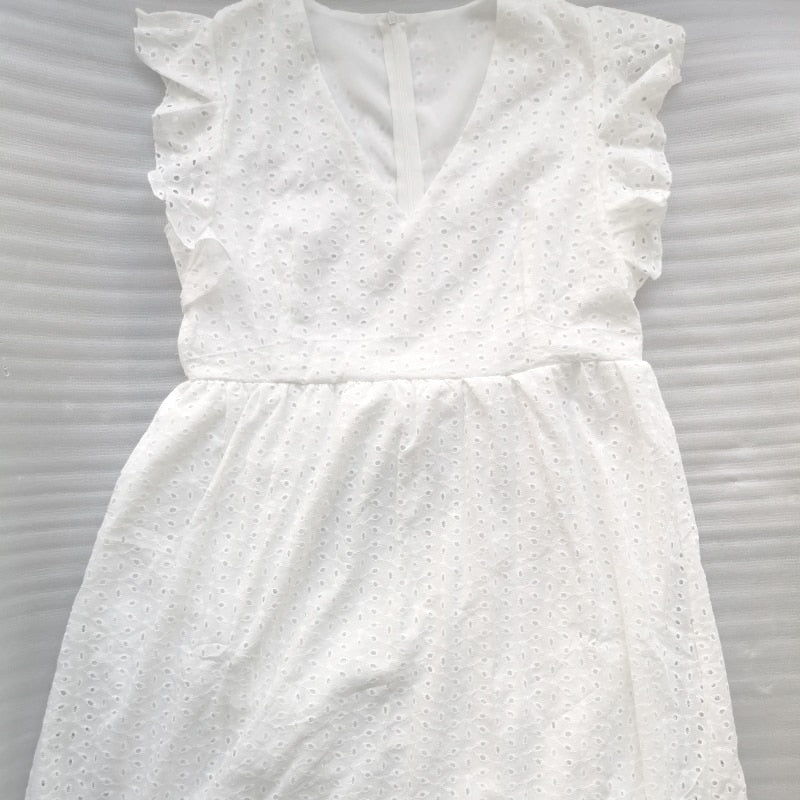 Robe Dentelle Soirée Blanche | Infinie Dentelle