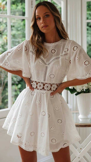 Robe Blanche Dentelle Femme | Infinie Dentelle