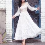 Robe Blanche Dentelle Cocktail | Infinie Dentelle