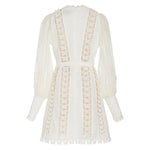 Robe Dentelle Blanche Empire | Infinie Dentelle