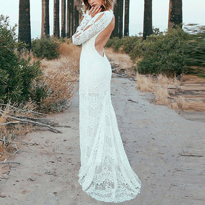 Robe Blanche Dentelle Cérémonie | Infinie Dentelle