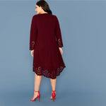 Robe Asymétrique Dentelle Grande Taille | Infinie Dentelle