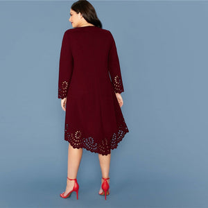 Robe Asymétrique Dentelle Grande Taille | Infinie Dentelle