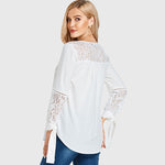 Haut Ample Dentelle Blanc
