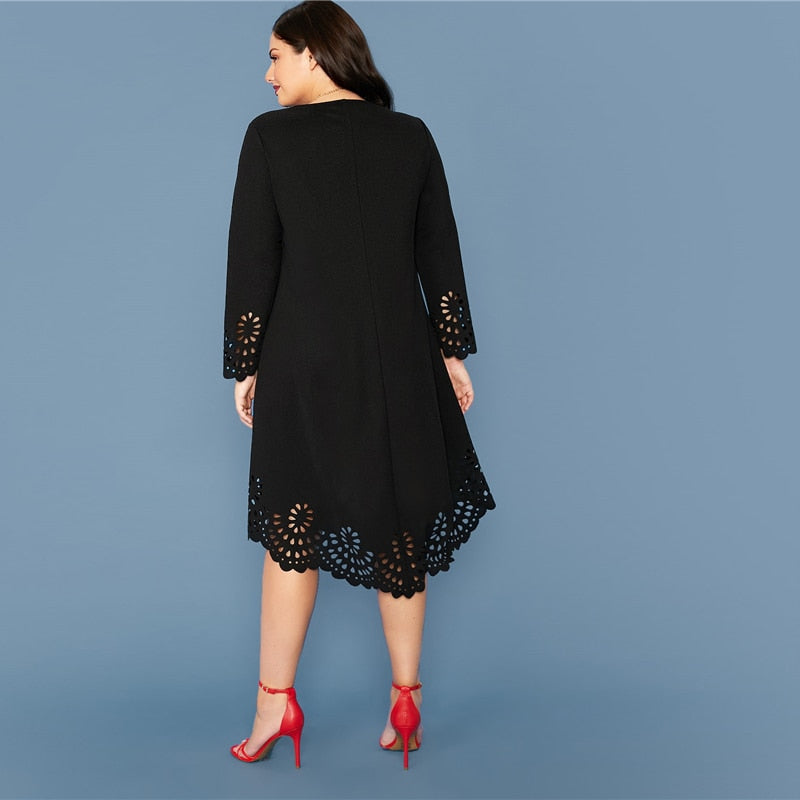 Robe Asymétrique Dentelle Grande Taille | Infinie Dentelle