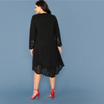 Robe Asymétrique Dentelle Grande Taille | Infinie Dentelle