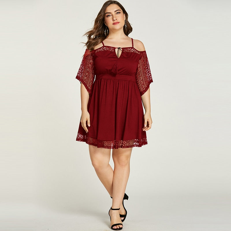 Robe Dentelle Rouge Grande Taille | Infinie Dentelle