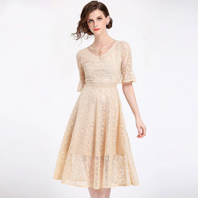 Robe Dentelle Chic pour Mariage | Infinie Dentelle