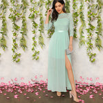 Robe Dentelle Soirée Bleu | Infinie Dentelle