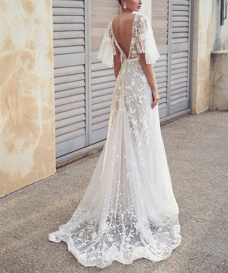 Robe Dentelle Dans le Dos | Infinie Dentelle