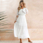 Robe Longue Dentelle Fluide