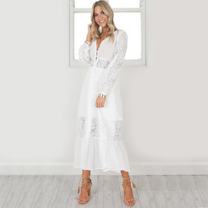 Robe Dentelle Décolleté Plongeant | Infinie Dentelle
