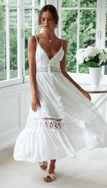Robe Dentelle Longue Blanche | Infinie Dentelle