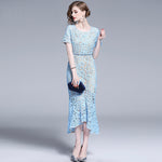 Robe Dentelle Bleu Ciel | Infinie Dentelle