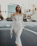 Robe de Soirée Dentelle Blanche | Infinie Dentelle